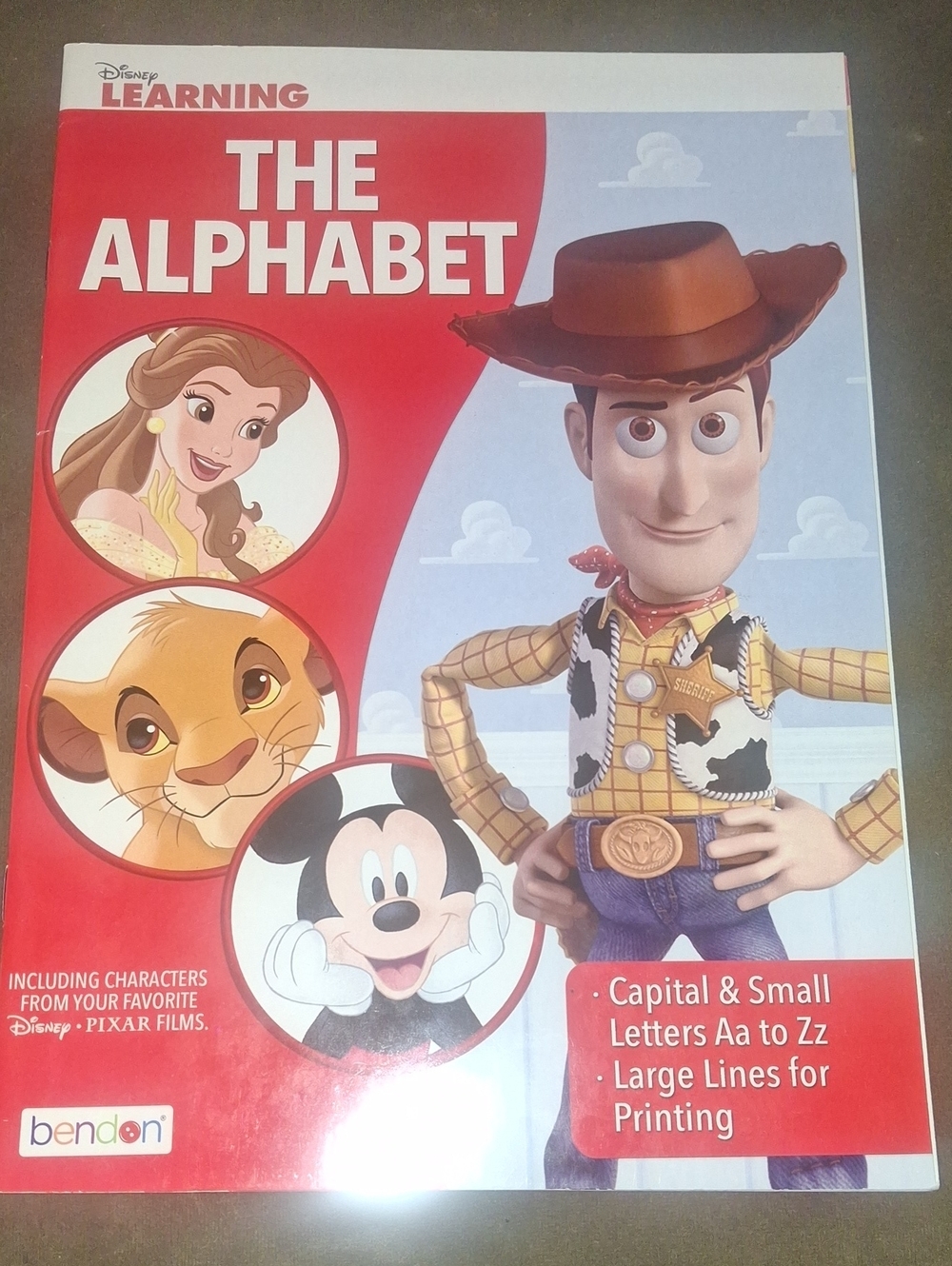 Disney Red and Blue The Alphabet Children's Learning Book